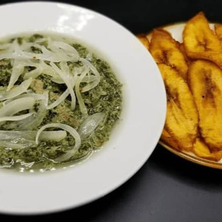 Ndole with Fried Plantain (Dodo)